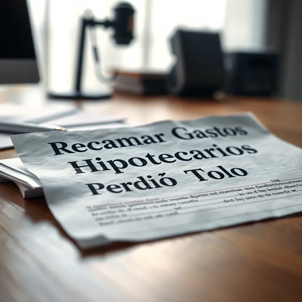 Reclamaciones documento para reclamar gastos hipotecarios: perdió todo sin él